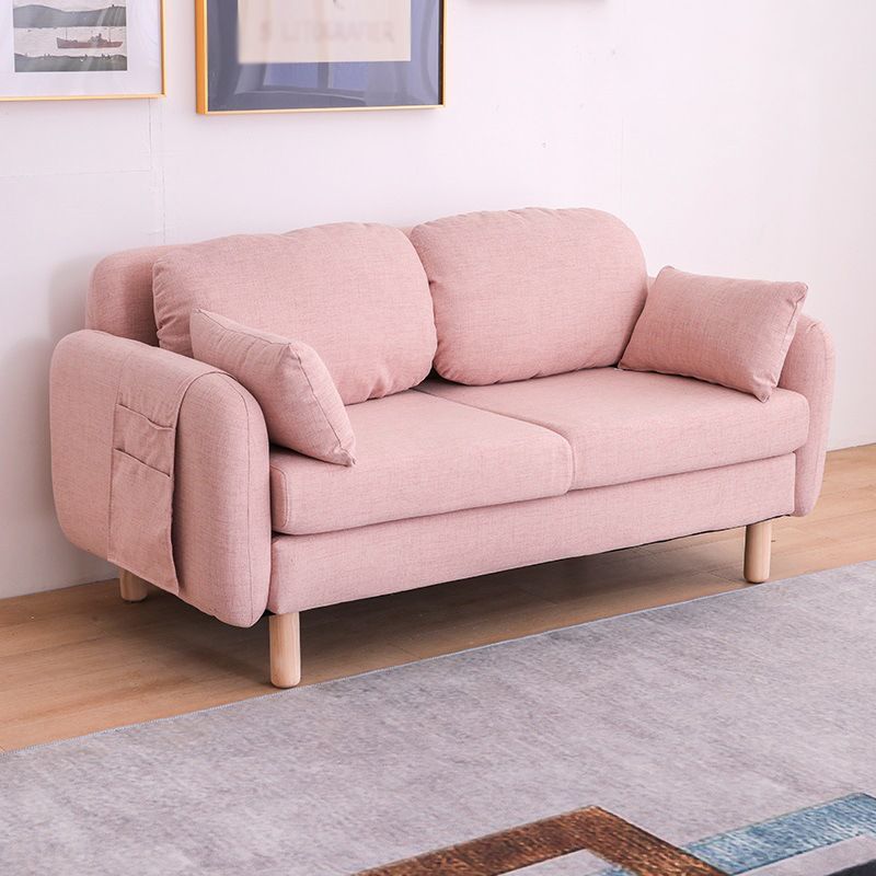 Scandinavian Loveseat with Two Pillow Back and Storage for Apartment Clearhalo 'Furniture' 'furniture_sofas' 'Living Room Furniture' 'Sofa' 'sofas' 1200x1200_67c29494-8ac4-477c-8ba2-4e385291ad11