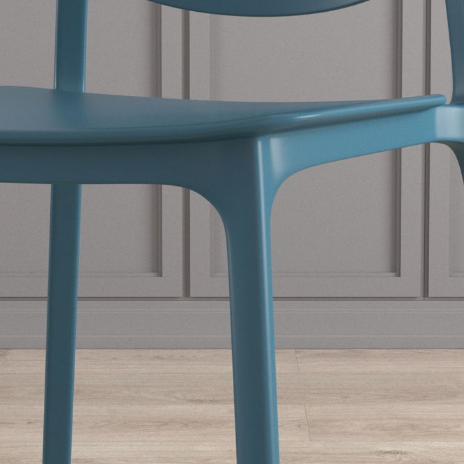 Scandinavian Plastic Armless Chair Open Back Dining Room Chair Clearhalo 'Dining Chairs' 'Dining Tables & Seating' 'dining_chair' 'furn' 'furn_dining_chair' 'Furniture' 'furniture_dining_chair' 'Kitchen & Dining Furniture' 1200x1200_67c45e28-93a5-4605-97f2-948fe3730d60