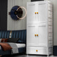 Hinged 1-Door Wardrobe Armoire Contemporary Plastic Wardrobe Closet