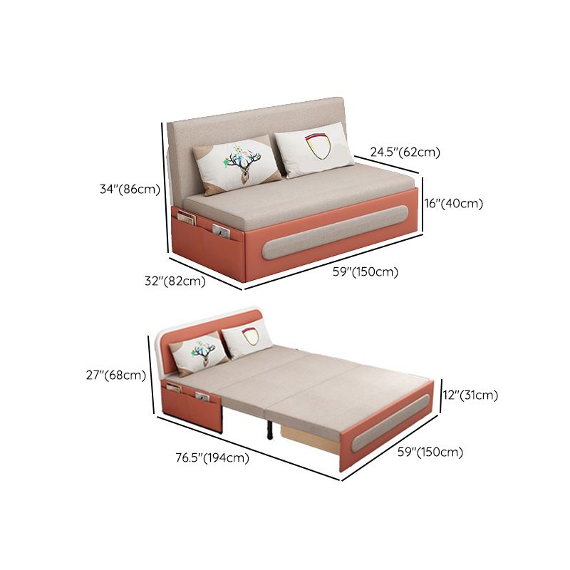 Pillow Included Sofa Futon Armless Cushion Back Convertible Sofa Clearhalo 'furn' 'furn_futons' 'Furniture' 'Futons & Daybeds' 'Futons' 'Living Room Furniture' 1200x1200_67c52e84-1cdb-4aa6-b778-e5ab09946915