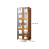 Bamboo Dining Server Contemporary Brown Sideboard Cabinet with Cabinets Clearhalo 'buffet_sideboard' 'Buffets & Sideboards' 'furn' 'furn_buffet_sideboard' 'Furniture' 'Kitchen & Dining Furniture' 1200x1200_67c65b04-5835-4ac5-8d28-d65b74623115