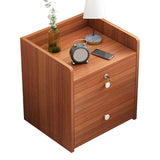 Hölzerne Nachttisch mit 12 "breitem Nachttisch mit Schubladen und Regal