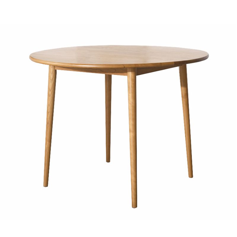 Solid Wood Contemporary Round Dining Table Wood Top Table with 4 Legs Clearhalo ' dining_table' 'Dining Tables & Seating' 'Dining Tables' 'furn' 'furn_dining_table' 'Furniture' 'furniture_dining_table' 'Kitchen & Dining Furniture' 'kitchen&dining_furn' 'kitchen' 'kitchen_dining_table' 1200x1200_67cac6a4-d252-4043-abb2-19bb5382dddf