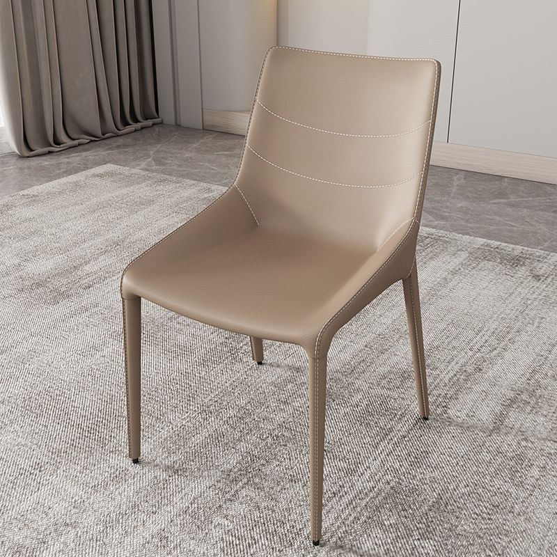 Contemporary Style Metal Chairs Dining Armless Chairs for Kitchen Clearhalo 'Dining Chairs' 'Dining Tables & Seating' 'dining_chair' 'furn' 'furn_dining_chair' 'Furniture' 'furniture_dining_chair' 'Kitchen & Dining Furniture' 1200x1200_67cdae66-733d-4318-af18-5c9f77ce3e71