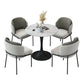Round Black Base Dining Table Modern Stone Table for Milk Tea Shop Clearhalo 'Dining Tables & Seating' 'Dining Tables' 'dining_table' 'furn' 'furn_dining_table' 'Furniture' 'Kitchen & Dining Furniture' 1200x1200_67cdedca-9b81-4e80-a7f0-767900988e9c