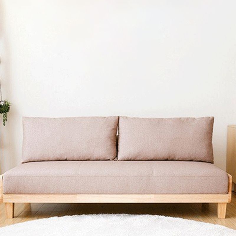 Contemporary Armless Seating with Pillows Reclining Sofa 30.7" Wide