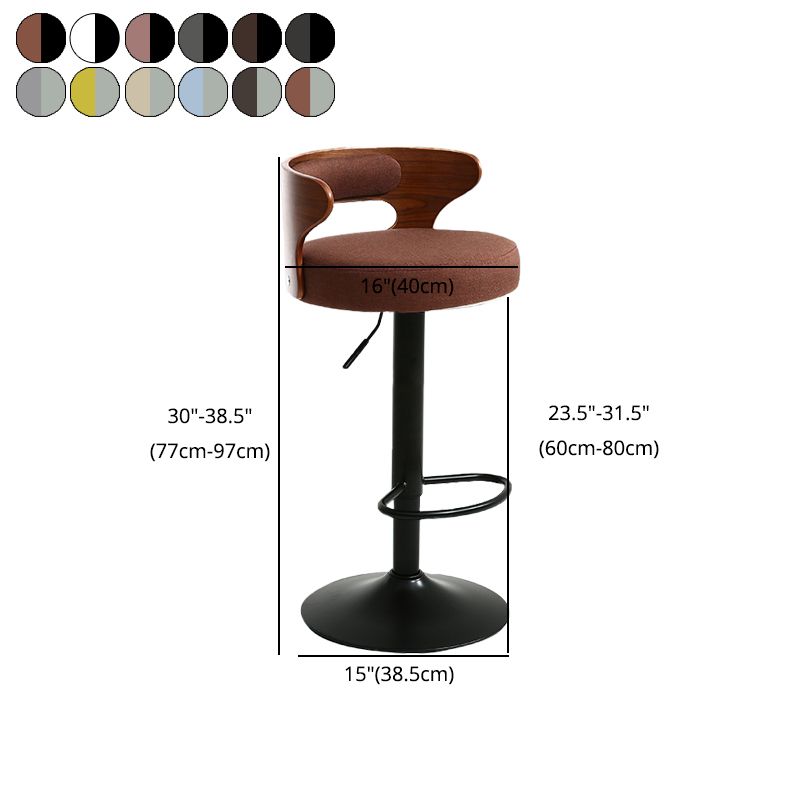 Contemporary Swivel Adjustable Height Bar Stool Home Footrest Stool Clearhalo 'Bar Furniture' 'Bar Stools' 'bar_stools' 'furn' 'furn_bar_stools' 'furniture_bar_stools' 'Kitchen & Dining Furniture' 'kitchen&dining_furn' 'kitchen' 'kitchen_furn' Furniture' 1200x1200_67d49b68-aff8-4f46-bb4e-493c35367d32