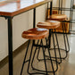 Modern Style Bar Table Solid Wood and Iron Brown Coffee Shop Bar Table Clearhalo 'Bar Furniture' 'Bar Tables' 'bar_tables' 'furn' 'furn_bar_tables' 'Furniture' 'furniture_bar_tables' 'Kitchen & Dining Furniture' 'kitchen&dining_furn' 'kitchen' 1200x1200_67d5a48d-bb39-4594-b17d-e7c9c6ff3402