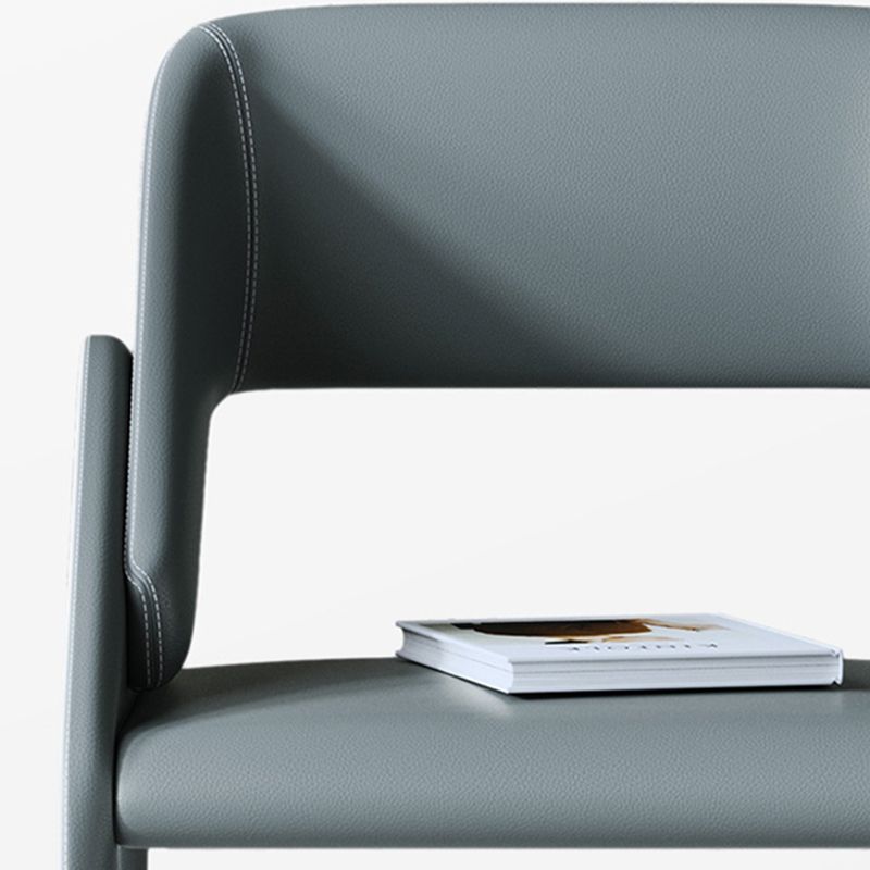 Open achterzijde eetstoelen moderne gestoffeerde dineren accentstoel