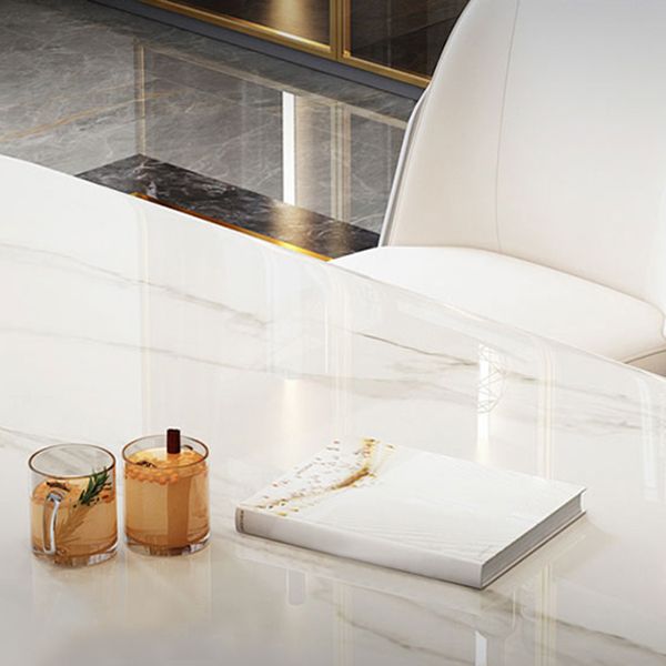 Rectangle Table à manger en pierre fritte