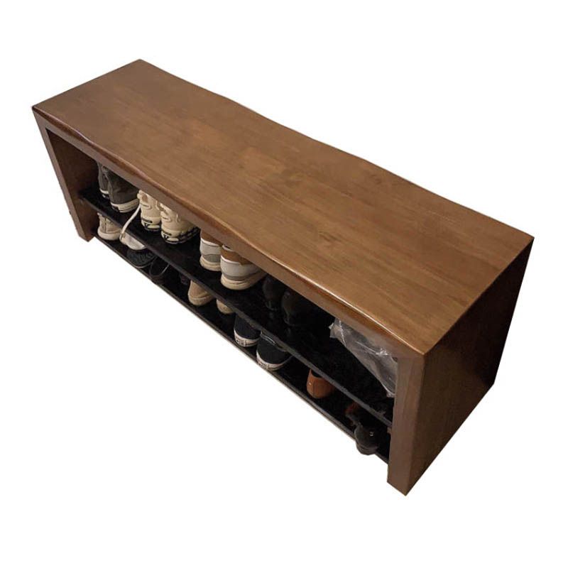 Solid Wood Rectangle Entryway Bench with Storage Entryway and Bedroom Bench Clearhalo 'Benches' 'Chairs & Seating' 'furn' 'furn_benches' 'Furniture' 'Living Room Furniture' 1200x1200_67d92d9d-af15-4872-9eee-a02b51c0abd5