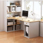 Modern Corner Writing Desk Manufactured Wood Desk With Bookshelf,47.2"L x 23.6"W Clearhalo 'furn' 'furn_office_desk' 'Furniture' 'Office Desks' 'Office Furniture' 'office_desk' 1200x1200_67d9c798-7dca-4ba0-84be-331d80580847
