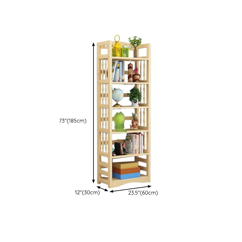 Etagere Vertical Modern Book Shelf Natural Wooden Shelf Bookcase for Study Room Clearhalo 'Bookcases' 'furn' 'furn_bookcases' 'Furniture' 'Office Furniture' 1200x1200_67d9dc73-084b-4186-a0aa-7f44e164acd9