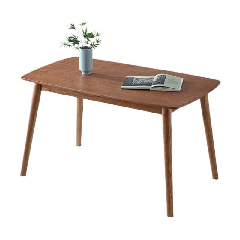 Glam Solid Wood Rectangle Shape Dining Table Brown Standard Dining Table for Kitchen Clearhalo ' dining_table' 'Dining Tables & Seating' 'Dining Tables' 'furn' 'furn_dining_table' 'Furniture' 'furniture_dining_table' 'Kitchen & Dining Furniture' 'kitchen&dining_furn' 'kitchen' 'kitchen_dining_table' 1200x1200_67d9e39e-345f-4642-8b62-da2abeabb270