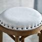 Industrial Style Bar-stool Round Seat Counter Bar Stool with Wooden Legs