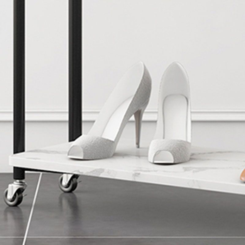 Glam Entryway Kit 2 Hanging Rails Lower Shelf and Hooks Coat Hanger Clearhalo 'Entry & Mudroom Furniture' 'furn' 'furn_hall_tree_coat_racks' 'Furniture' 'Hall Trees & Coat Racks' 'hall_tree_coat_racks' 1200x1200_67dc3522-c697-45d1-9c5e-4a708fda3387