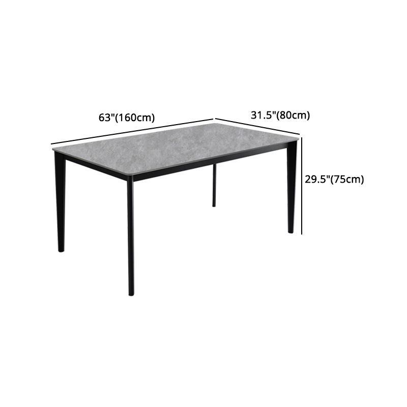 Modern 1/4/7 Pieces Dining Set Rectangle Sintered Stone Dining Table Set Clearhalo 'Dining Room Sets' 'Dining Tables & Seating' 'dining_room_set' 'furn' 'furn_dining_room_set' 'Furniture' 'furniture_dining_room_set' 'Kitchen & Dining Furniture' 1200x1200_67dd9d95-9a07-4797-8f04-12803e8341b7