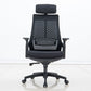 Sedia moderna con braccioli inclusi, sedia girevole, sedia da lavoro ergonomica con schienale alto