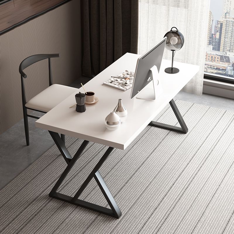 Rectangular Solid Wood Office Desk Antique Finish Computer Desk Clearhalo 'furn' 'furn_office_desk' 'Furniture' 'Office Desks' 'Office Furniture' 'office_desk' 1200x1200_67de6da7-a4c6-4ad5-857d-97327b2d9419