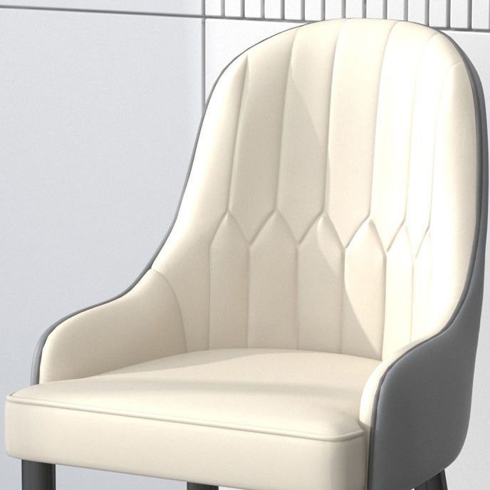 Set di sedie da pranzo in pelle in pelle di PU Set di set di sedie a bracciale