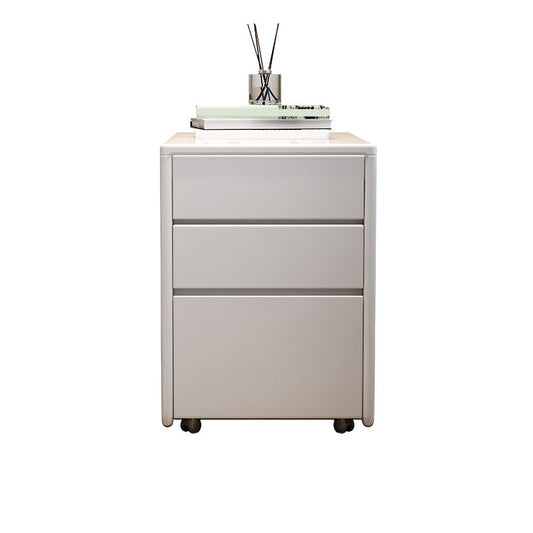 Massives Holz am Nachtschrank moderner minimalistischer Nachttisch mit Schubladen