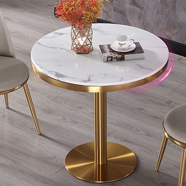 Marble Dining Table Luxury Style Single Pedestal Round Table for Dining Room Clearhalo ' dining_table' 'Dining Tables & Seating' 'Dining Tables' 'furn' 'furn_dining_table' 'Furniture' 'furniture_dining_table' 'Kitchen & Dining Furniture' 'kitchen&dining_furn' 'kitchen' 'kitchen_dining_table' 1200x1200_67e277f6-5e5d-43f8-970f-de35a0ba2e11