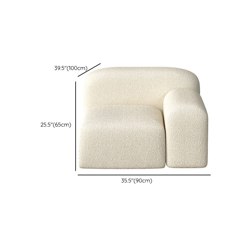 Contemporary Fabric Settee Square Tight Back Arm Sofa Standard Sofa