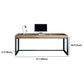 Industrial Metal Sled Office Desk Brown Home Writing Desk with Metal Legs Clearhalo 'furn' 'furn_office_desk' 'Furniture' 'Office Desks' 'Office Furniture' 'office_desk' 1200x1200_67e48494-272d-4ea0-a75f-8c9f08b6ddf6