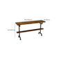 Industrial Wood Bar Table Trestle Base Dining Table for Kitchen Living Room Clearhalo 'Bar Furniture' 'Bar Tables' 'bar_tables' 'furn' 'furn_bar_tables' 'Furniture' 'Kitchen & Dining Furniture' 1200x1200_67e49f05-1b30-4062-9638-b5f4e1dd4006