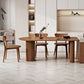 Modern Brown in Pine Counter Table Specialty Dining Table for Kitchen