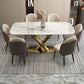 Modern Kitchen Stone Furniture Set 1/4/5/7 Pieces with Upholstered Side Chairs Clearhalo 'Dining Room Sets' 'Dining Tables & Seating' 'dining_room_set' 'furn' 'furn_dining_room_set' 'Furniture' 'Kitchen & Dining Furniture' 1200x1200_67e7418c-2ac7-4866-8d9d-ad2760c9fe4e