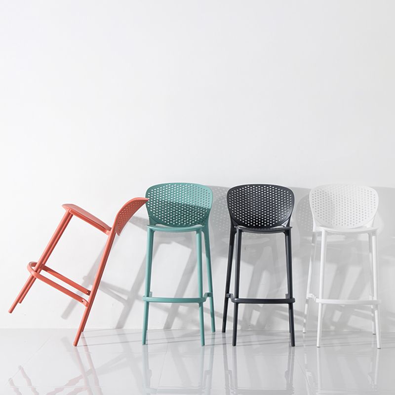 Modern Plastic Counter & Bar Stool Low Back Footrest Stool for Coffee Shop Clearhalo 'Bar Furniture' 'Bar Stools' 'bar_stools' 'furn' 'furn_bar_stools' 'furniture_bar_stools' 'Kitchen & Dining Furniture' 'kitchen&dining_furn' 'kitchen' 'kitchen_furn' Furniture' 1200x1200_67e9913b-7c3c-4a1d-afbf-41272394e9a1