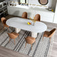 Oval Double Pedestal Glam Dining Table White Tone Fixed Table with Sintered Stone Clearhalo ' dining_table' 'Dining Tables & Seating' 'Dining Tables' 'furn' 'furn_dining_table' 'Furniture' 'furniture_dining_table' 'Kitchen & Dining Furniture' 'kitchen&dining_furn' 'kitchen' 'kitchen_dining_table' 1200x1200_67ea2d52-11a3-4f1d-8f08-1821fc150f09