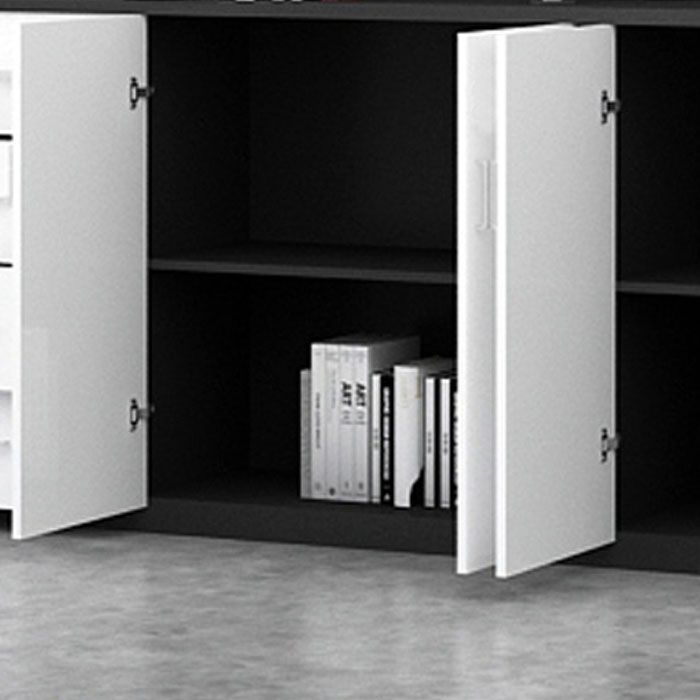 Gabinetto del file scandinavo Telaio in legno Gabinetto laterale per ufficio