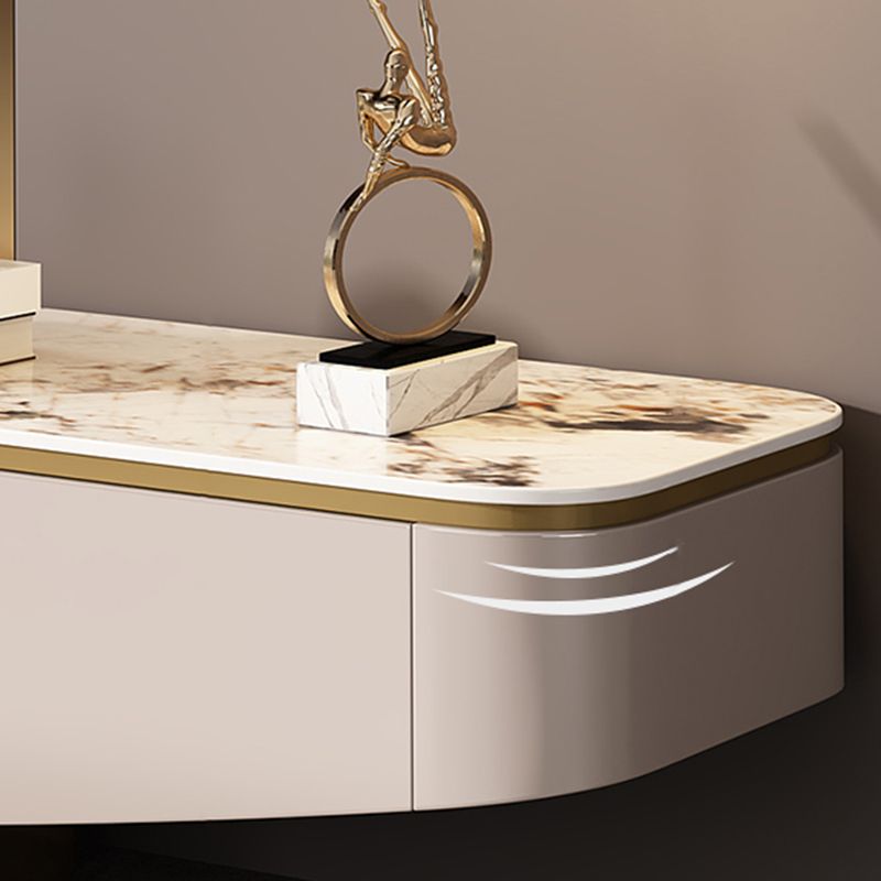 Modern Media Console TV Stand Stone TV Stand Console with 3 Drawers Clearhalo 'furn' 'furn_tv_stands_entertainment_centers' 'Furniture' 'Living Room Furniture' 'TV Stands & Entertainment Centers' 'TV Stands & Media Storage Furniture' 'tv_stands_entertainment_centers' 1200x1200_67ec7b71-3acd-4f1d-a55d-2cbd4ca4ee62