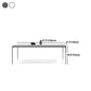 Modern Dinning Tabole with White Marble Rectangle Dining Table for Kitchen