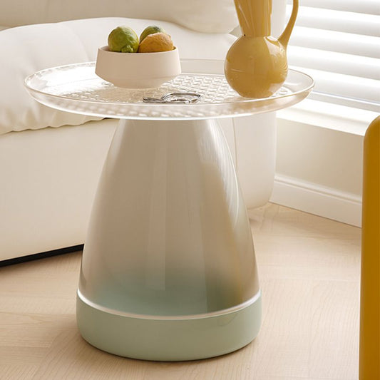 Pedestal End Table Plastic Round Side Sofa Side Accent Table with Tray Top Clearhalo 'Coffee & Accent Tables' 'End & Side Tables' 'end_side_tables' 'furn' 'furn_end_side_tables' 'Furniture' 'Living Room Furniture' 1200x1200_67ee3960-6c4e-4383-9aa5-092f6f6aa4d4