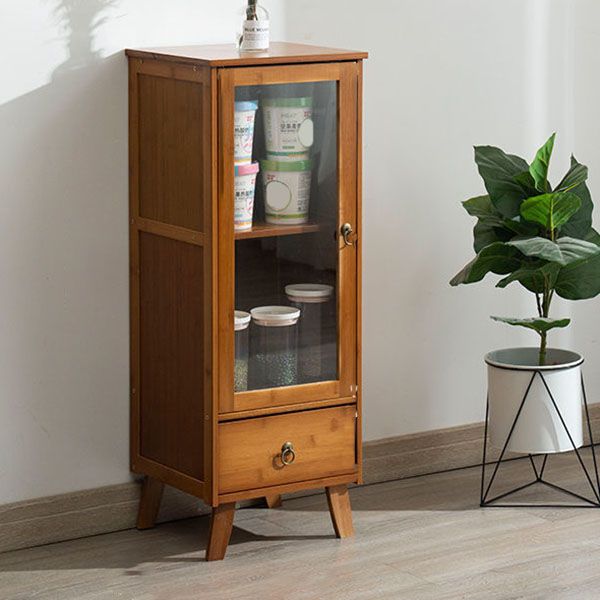 Server per pranzo acrilico contemporaneo server di bambù marrone per cucina