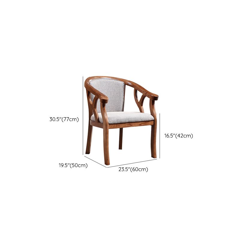Solid Wood Frame Dining Chairs Dining Arm Chair for Dining Room Clearhalo 'Dining Chairs' 'Dining Tables & Seating' 'dining_chair' 'furn' 'furn_dining_chair' 'Furniture' 'Kitchen & Dining Furniture' 1200x1200_67f13580-113f-48ca-9a60-f47facd8473f