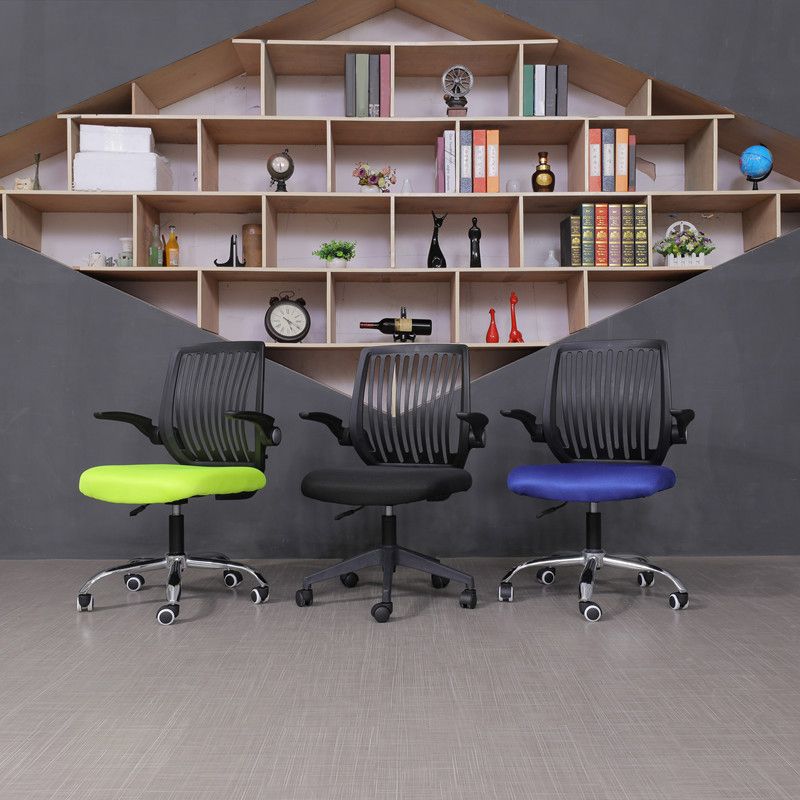 Modern Desk Chair Nylon Computer Chair Mid-Back Chair with Wheels Clearhalo 'furn' 'furn_office_chair' 'Furniture' 'Office Chairs' 'Office Furniture' 'office_chair' 1200x1200_67f33c4e-715e-4815-ad08-c60c45ce6b74