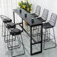 Modern Stone Bar Table Set 1/4/7 Pieces Counter Counter Set for Dining Room Clearhalo 'Bar Furniture' 'furn' 'furn_home_bar_bar_sets' 'Furniture' 'Home Bars & Bar Sets' 'home_bar_bar_sets' 'Kitchen & Dining Furniture' 1200x1200_67f34f35-0229-4a9b-9ee8-093ec04f8e51
