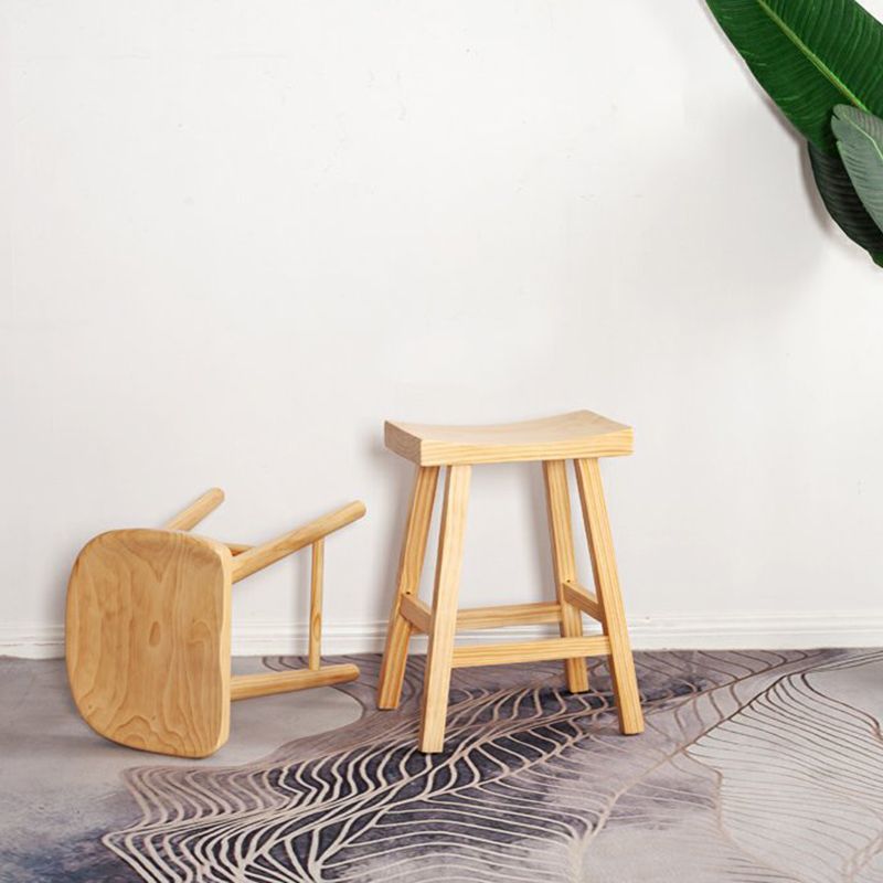 Modern Armless Backless Counter Stool Wood Cashier Bar Stool with Seat and Pedal Clearhalo 'Bar Furniture' 'Bar Stools' 'bar_stools' 'furn' 'furn_bar_stools' 'Furniture' 'Kitchen & Dining Furniture' 1200x1200_67f3e202-af08-431e-bd45-13930830e703