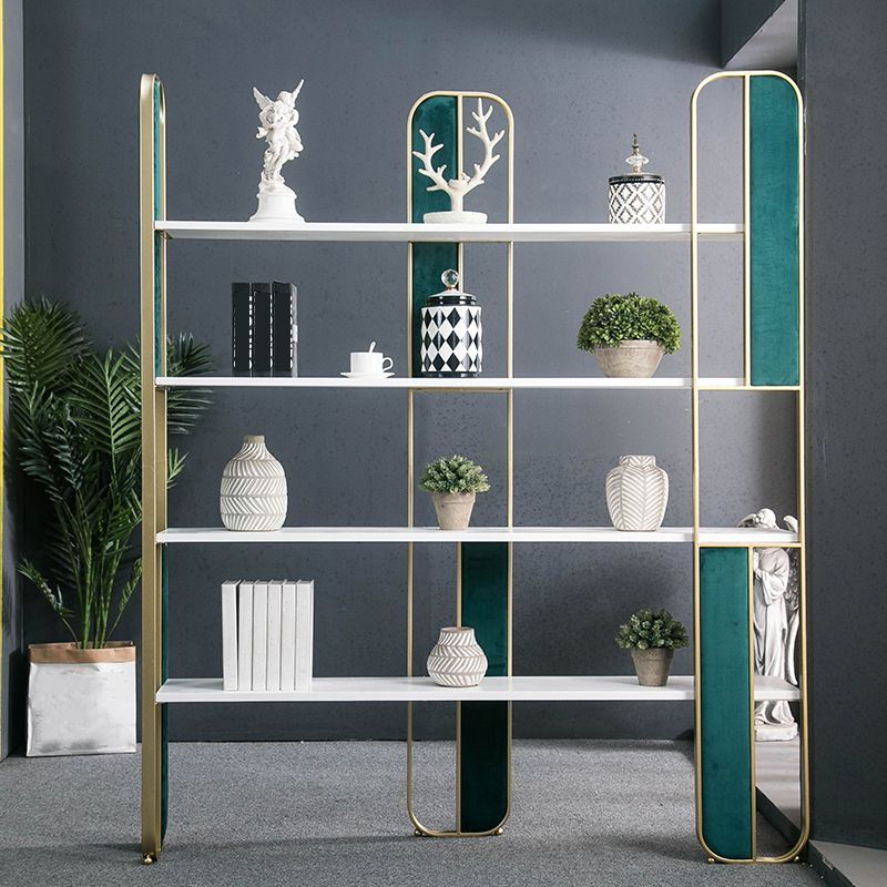 70.87"H Bookcase Glam Style Open Back Bookshelf for Study Room Home Office Clearhalo 'Bookcases' 'furn' 'furn_bookcases' 'Furniture' 'furniture_bookcases' 'kitchen' 'kitchen_bookcases' 'Living Room Furniture' 'Office Furniture' 1200x1200_67f5e4a9-9d99-4548-931f-e6bc4134162f