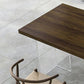 Solid Wood Dining Table Modern Rectangle Dining Table with Acrylic Base Clearhalo ' dining_table' 'Dining Tables & Seating' 'Dining Tables' 'furn' 'furn_dining_table' 'Furniture' 'furniture_dining_table' 'Kitchen & Dining Furniture' 'kitchen&dining_furn' 'kitchen' 'kitchen_dining_table' 1200x1200_67f6bc18-0c25-49e8-bbcc-7cbf8a89b5e5