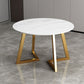 Glam 1/7 Pieces Dining Set Circular Stone Dining Table for Dining Room Clearhalo 'Dining Room Sets' 'Dining Tables & Seating' 'dining_room_set' 'furn' 'furn_dining_room_set' 'Furniture' 'furniture_dining_room_set' 'Kitchen & Dining Furniture' 1200x1200_67f8309d-fe80-4dac-97ea-714bf3ec996b