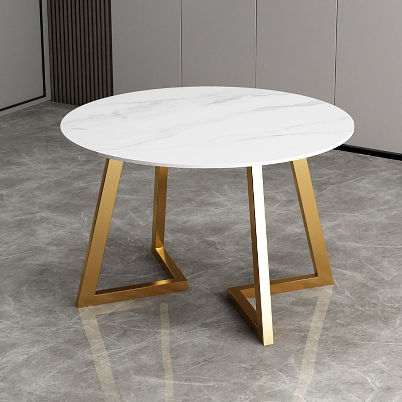 Glam 1/7 Pieces Dining Set Circular Stone Dining Table for Dining Room Clearhalo 'Dining Room Sets' 'Dining Tables & Seating' 'dining_room_set' 'furn' 'furn_dining_room_set' 'Furniture' 'furniture_dining_room_set' 'Kitchen & Dining Furniture' 1200x1200_67f8309d-fe80-4dac-97ea-714bf3ec996b