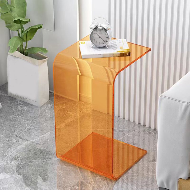 11.81" Wide Side Table Modernistic Acrylic Side End Snack Table