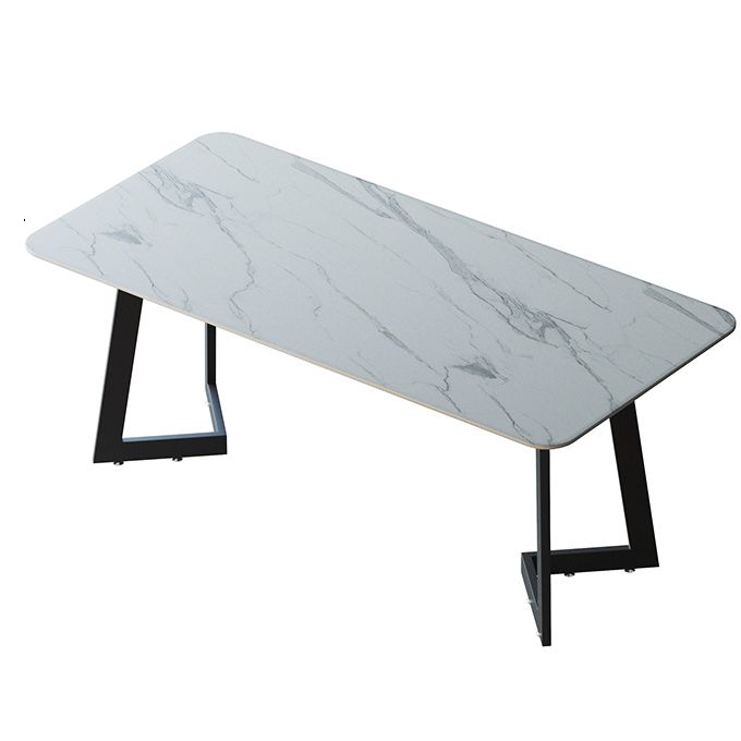 Bureau de bureau rectangulaire contemporain bureau d'ordinateur de finition antique