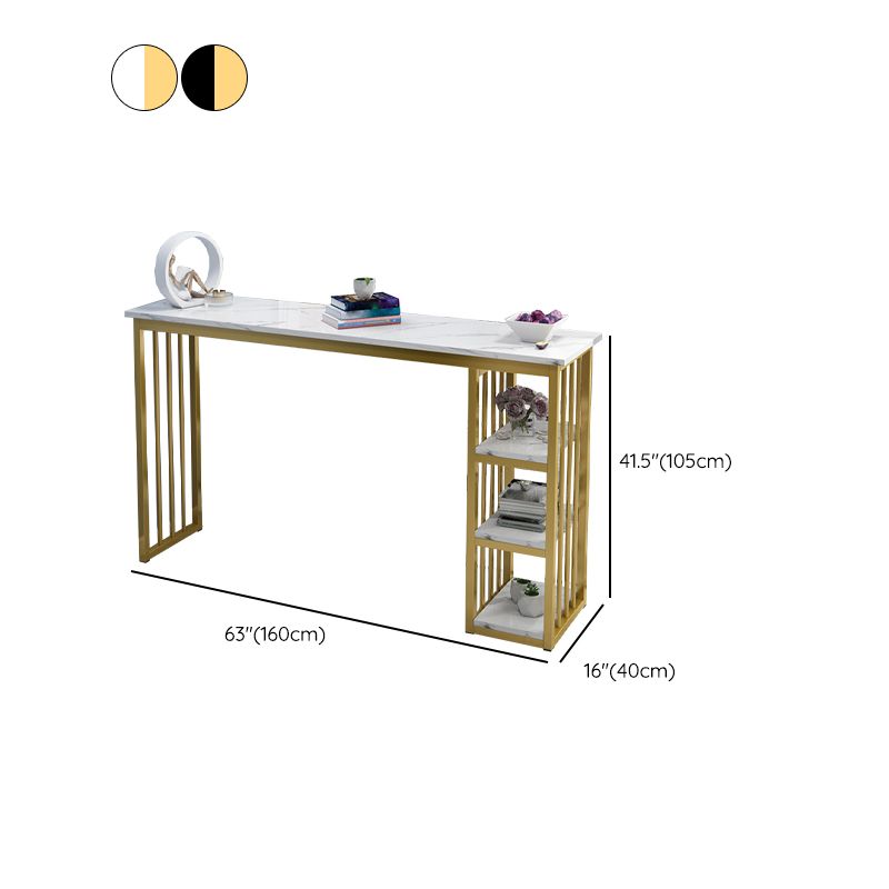 Glam Style Rectangle Wood Bar Height Pub Table for Living Room Clearhalo 'Bar Furniture' 'Bar Tables' 'bar_tables' 'furn' 'furn_bar_tables' 'Furniture' 'Kitchen & Dining Furniture' 1200x1200_67f993a9-dc56-4f57-ba0c-84e19f655870