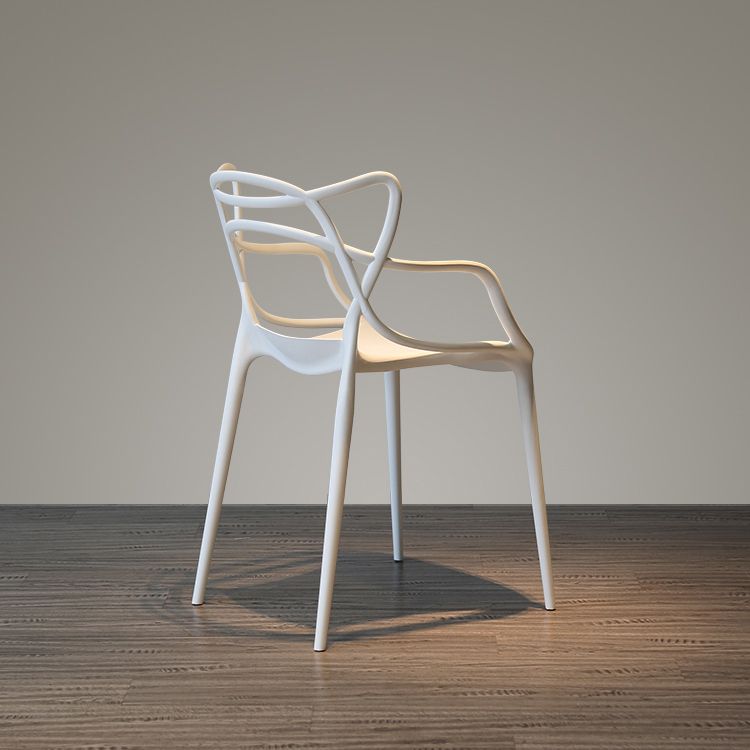 Contemporary Style Dining Chairs Kitchen Dining Arm Chairs with Plastic Legs Clearhalo ' kitchen&dining_furn' 'Dining Chairs' 'Dining Tables & Seating' 'dining_chair' 'furn' 'furn_dining_chair' 'Furniture' 'furniture_dining_chair' 'Kitchen & Dining Furniture' 'kitchen' 1200x1200_67fa3525-6c87-463b-8546-5de46842a899